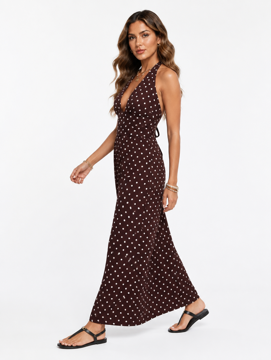 Robe Pois Céleste