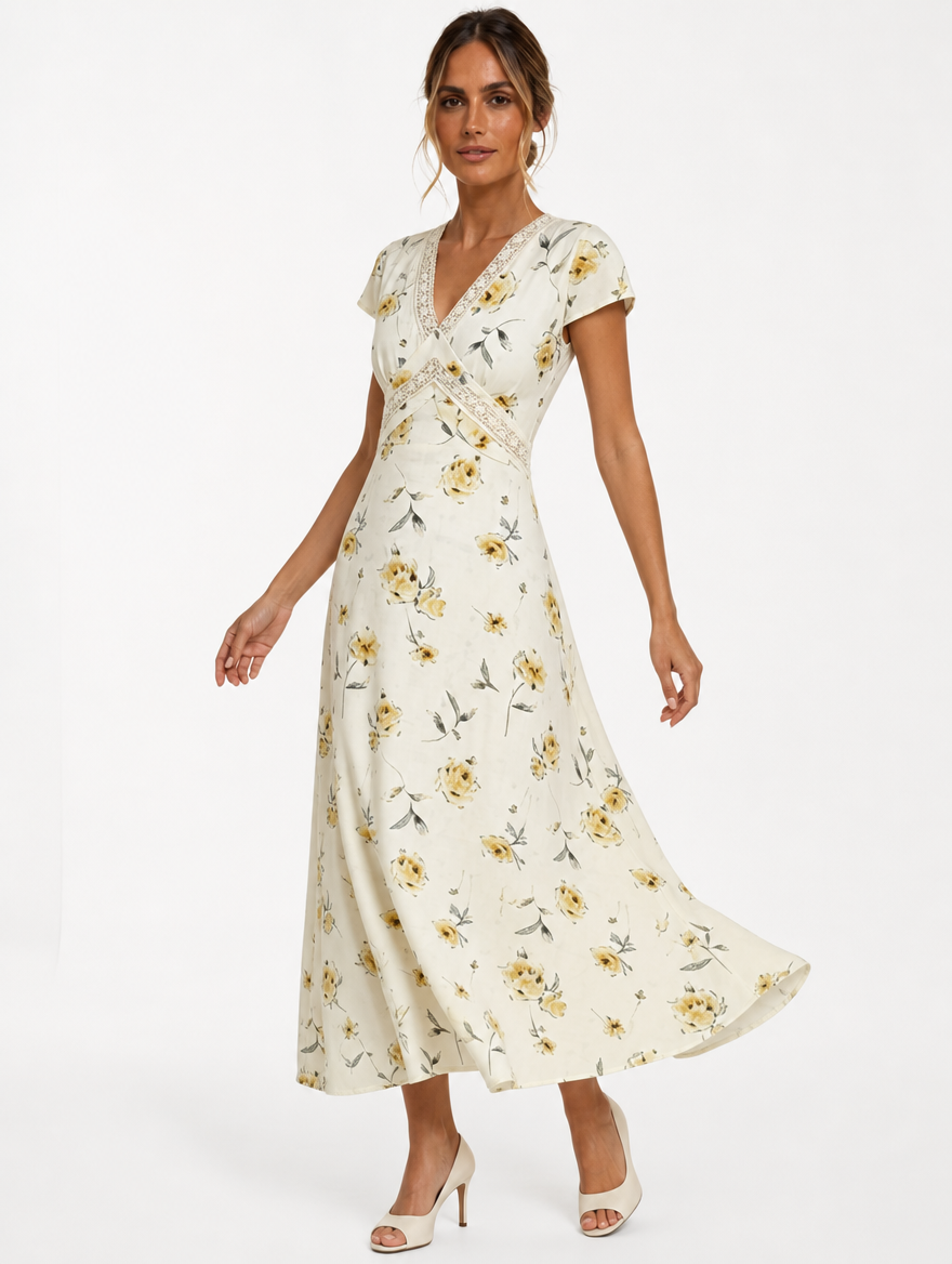 Robe Dentelle Fleurie