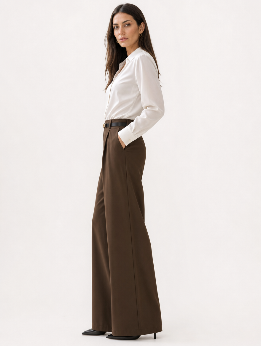 Pantalon Plissé Ample