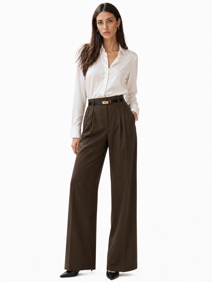 Pantalon Plissé Ample