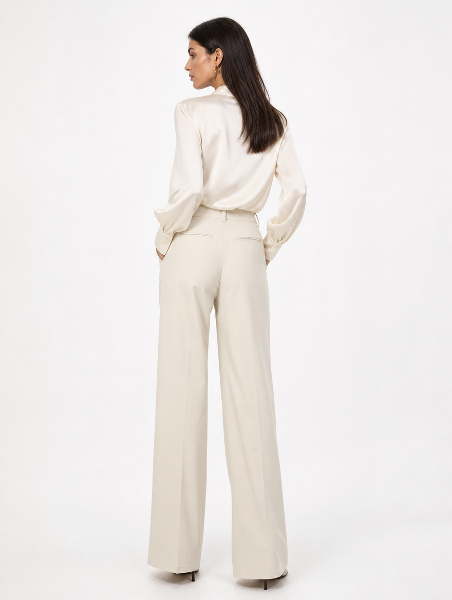 Pantalon Plissé Élégance