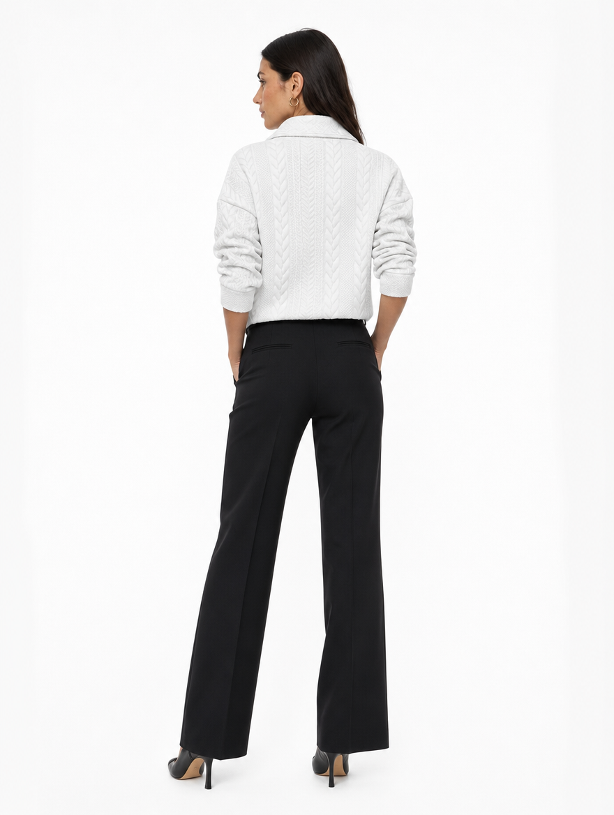 Sweat Demi-Zip Épaules Tombantes