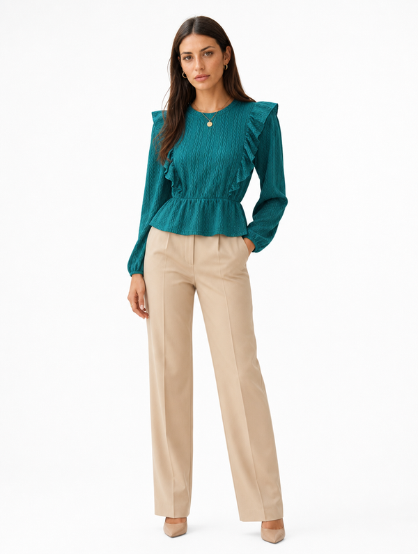 Blouse Volantée Peplum