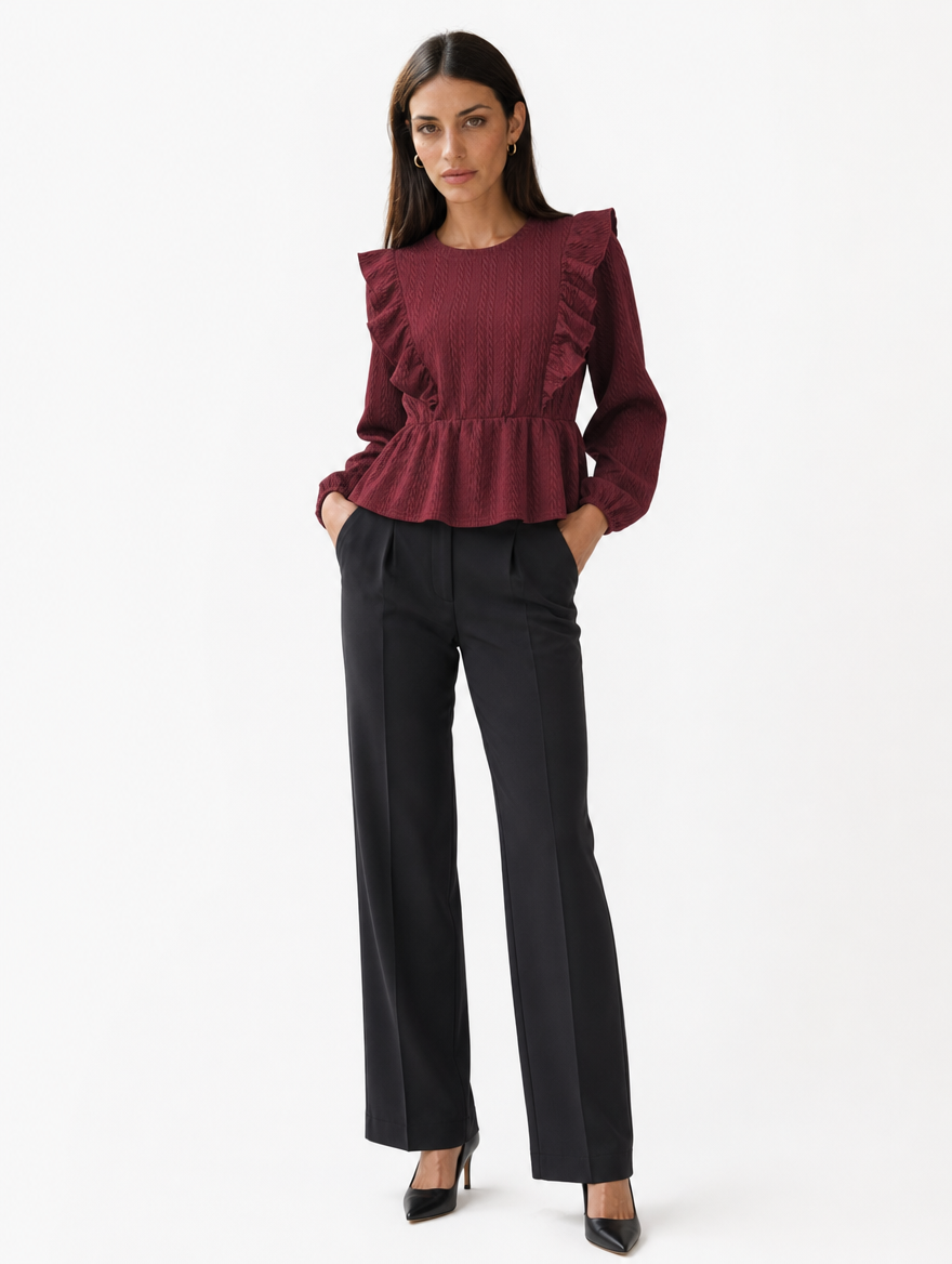 Blouse Volantée Peplum