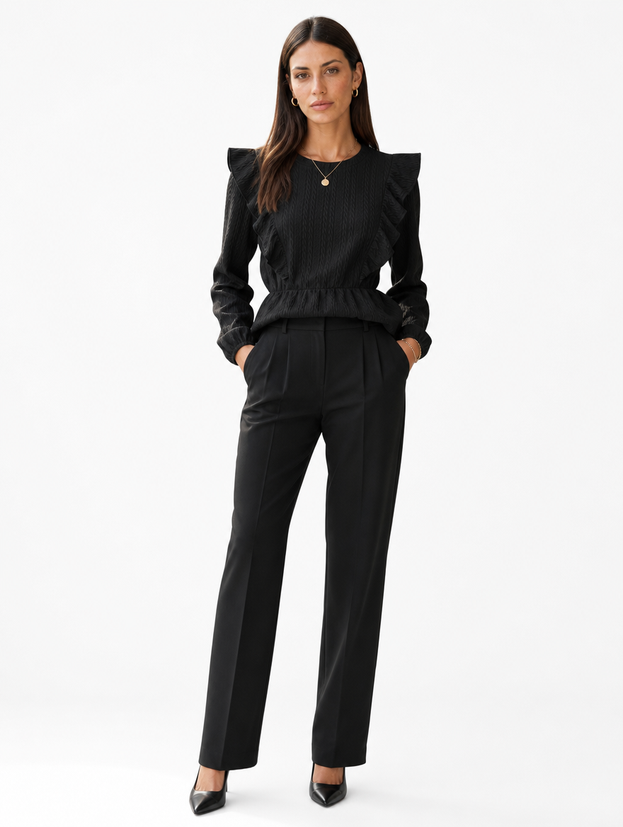 Blouse Volantée Peplum