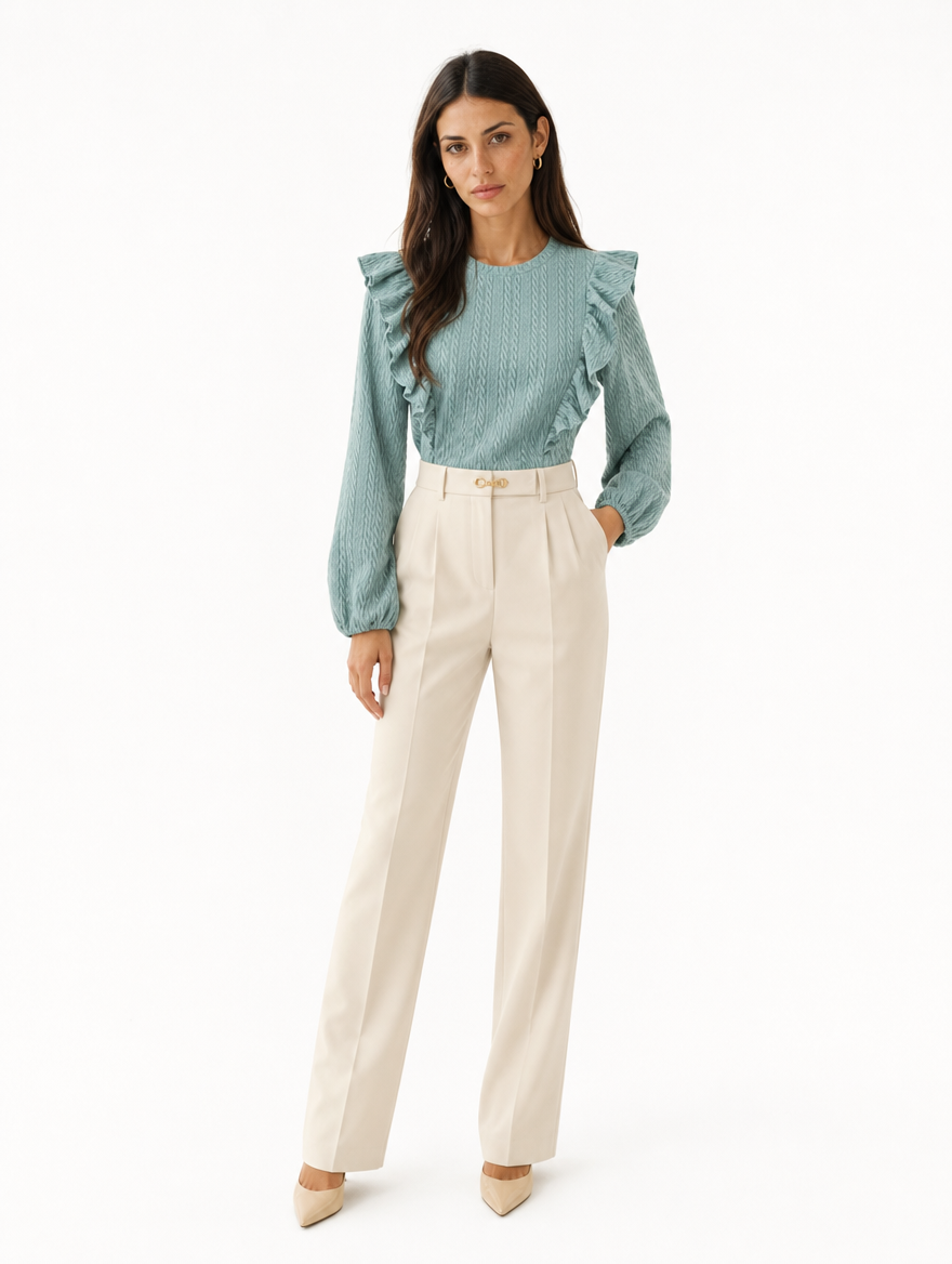 Blouse Volantée Peplum